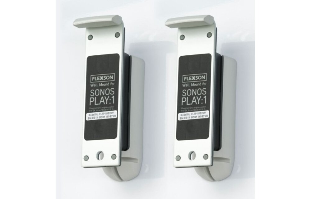 Flexson Sonos One meurbeugel wit paar - Muurbeugel