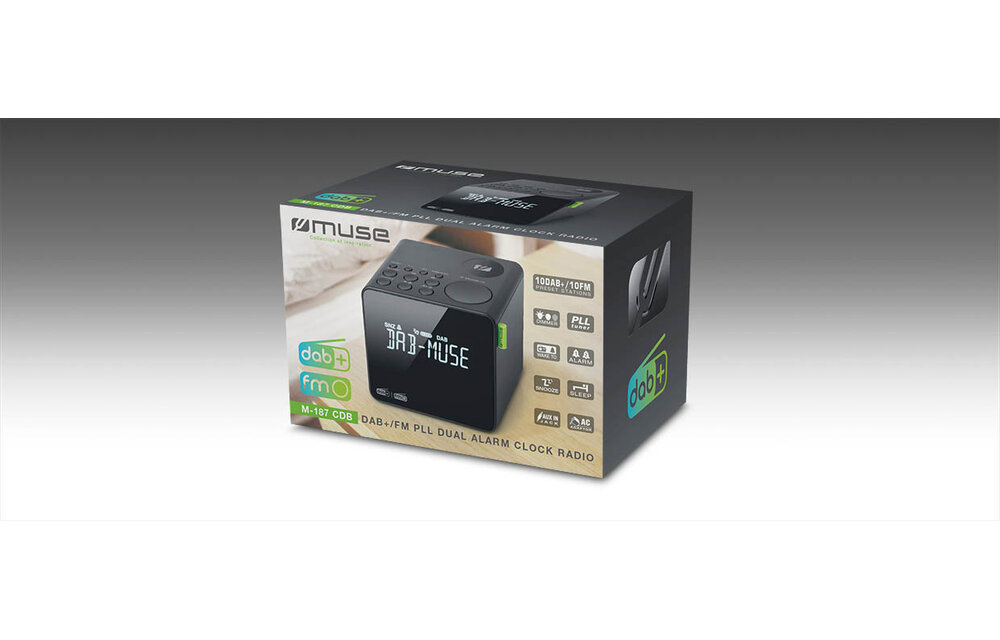 Muse M-187 CDB - Wekkerradio
