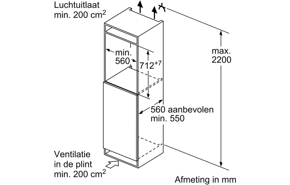 Bosch GIV11AFE0 - Inbouw vriezer