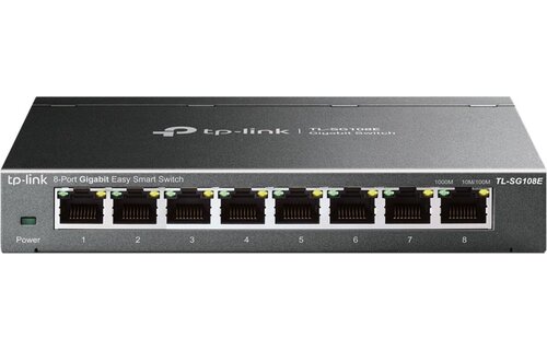 TP-Link TL-SG108E 8-poorts Gigabit Easy Smart - Netwerk switch