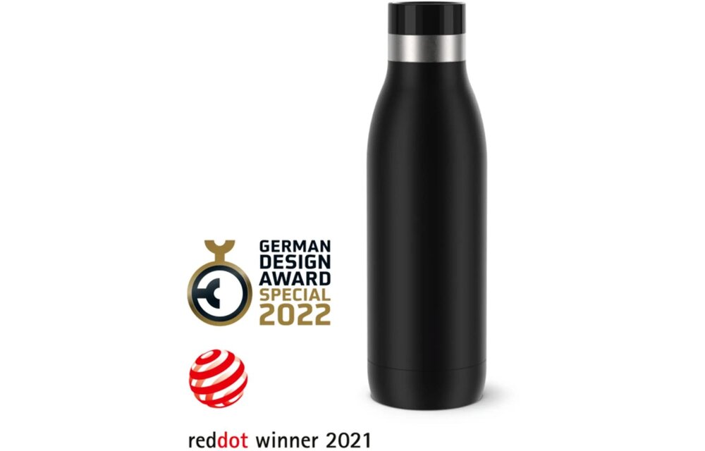 Tefal Bludrop Basic 0,5L RVS/Zwart - Drinkfles