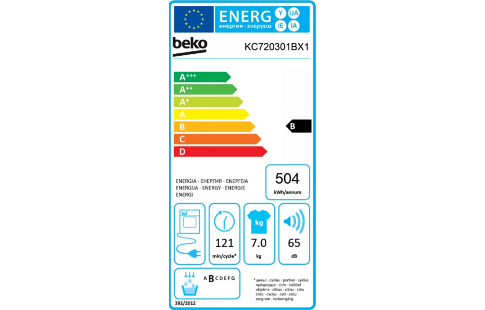 Beko KC720301BX1 - Condensdroger