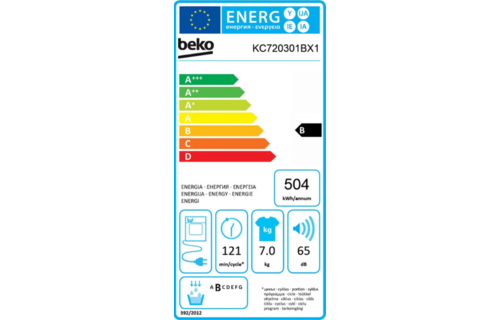 Beko KC720301BX1 - Condensdroger