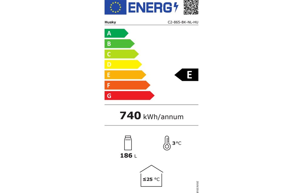 Husky C2-865-BK-NL-HU - Horeca koelkast