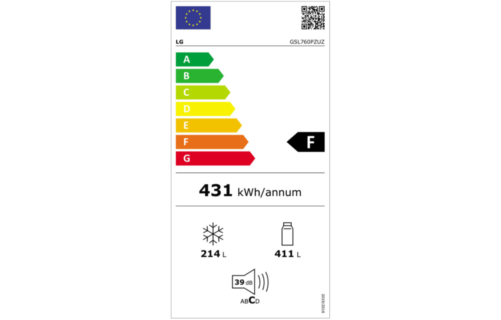 LG GSL760PZUZ  - Amerikaanse koelkast