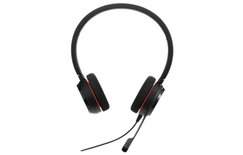 Jabra Evolve 20 MS Stereo (Zwart/Rood) - Headset