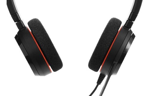 Jabra Evolve 20 MS Stereo (Zwart/Rood) - Headset