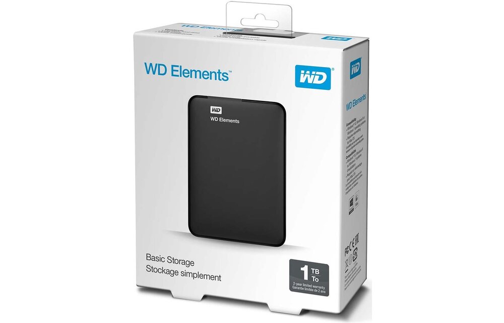 WD Elements Portable USB 3.0 1TB Zwart - Externe schijf