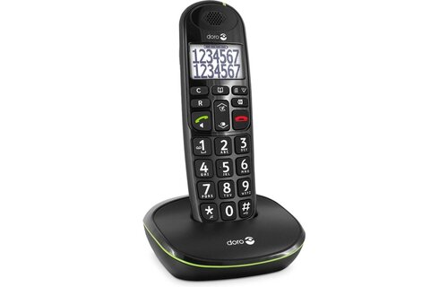 Doro PhoneEasy 110 Zwart - Senioren telefoon