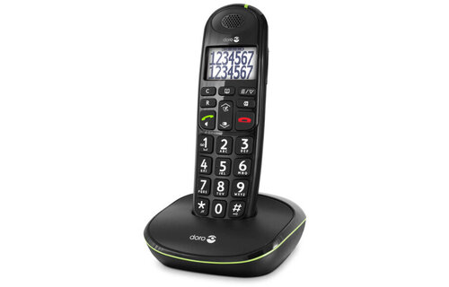 Doro PhoneEasy 110 Zwart - Senioren telefoon
