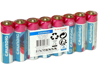 Grundig 8-pack 2100mah Alkaline AA Batterijen