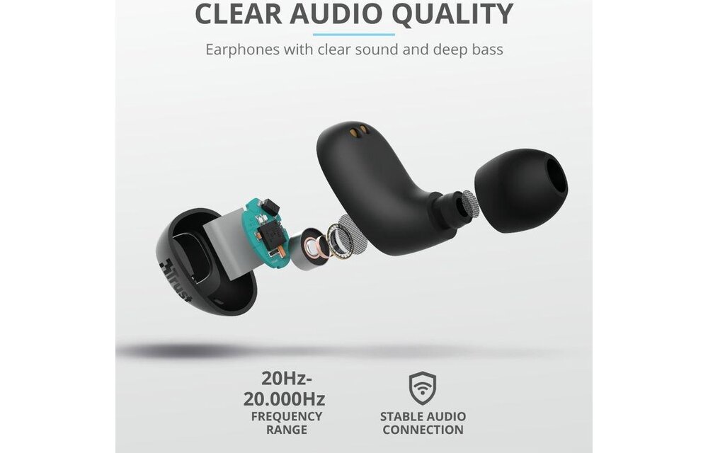 Trust Nika Compact - Draadloze oordopjes