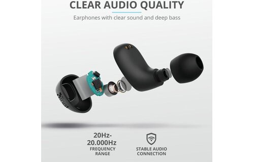 Trust Nika Compact - Draadloze oordopjes