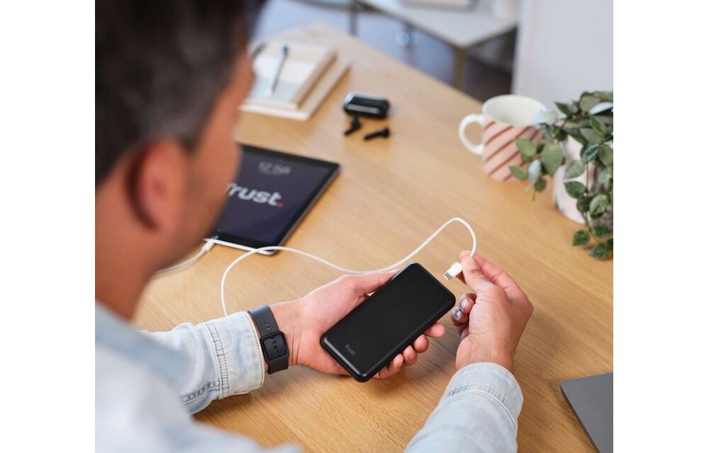 Trust Redoh Fast 10.000 mAh Blauw - Powerbank