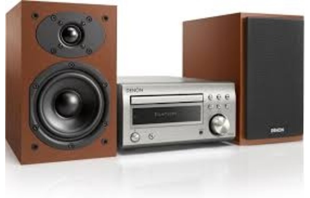 Denon D-M41DAB Silver/Wood - Radio