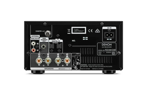 Denon D-M41DAB Silver/Wood - Radio