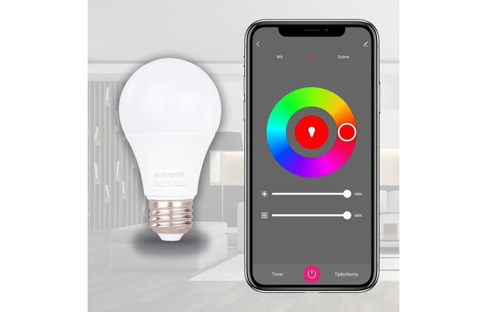 Marmitek Glow MO - Slimme lamp E27 Kleur - Slimme lamp