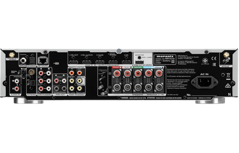 Marantz NR1510 Zilver - Receiver