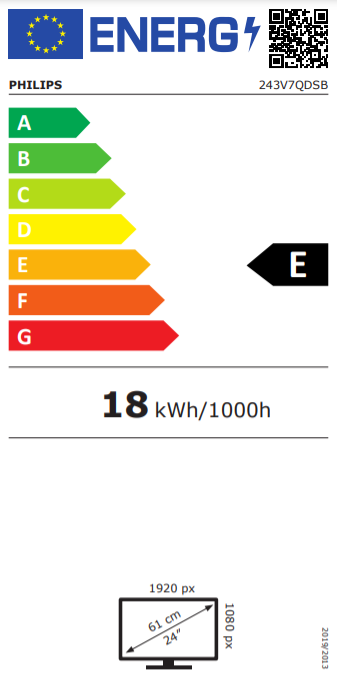 Philips 243V7QDSB - Monitor