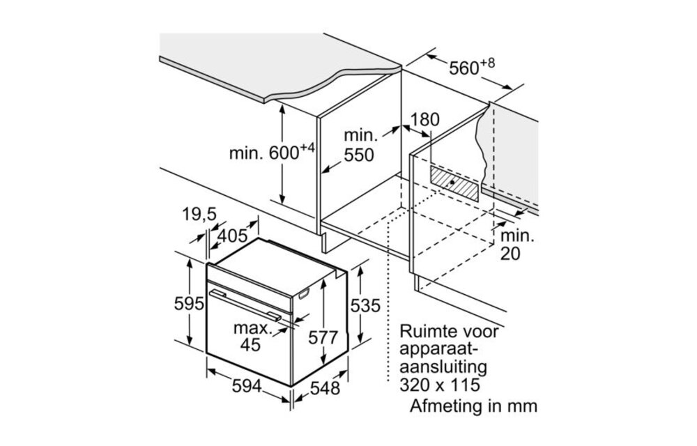 Bosch HBG633BB1 - Inbouw oven