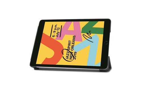 Just in Case  Smart Tri-Fold Case voor Apple iPad 10.2 Zwart - Beschermhoes