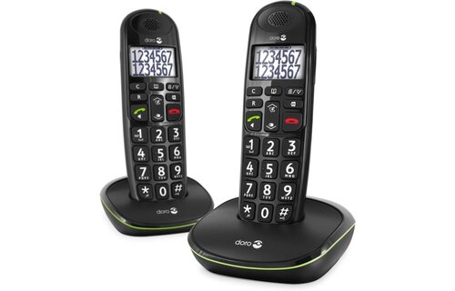 Doro PhoneEasy 110 Duo Zwart - Senioren telefoon