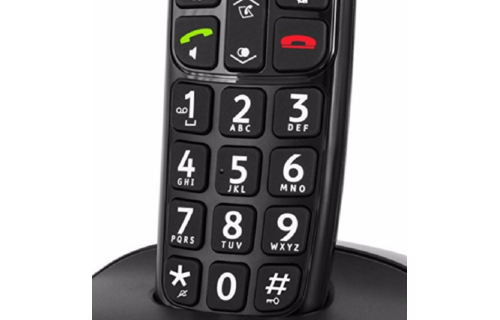 Doro PhoneEasy 110 Duo Zwart - Senioren telefoon