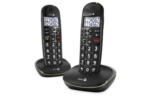 Doro PhoneEasy 110 Duo Zwart - Senioren telefoon