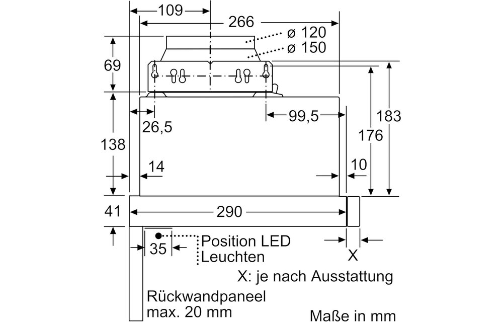 Bosch DFL064A52 - Vlakscherm afzuigkap