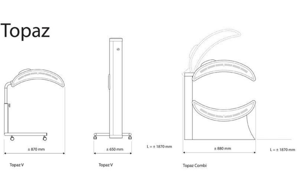 Hapro TOPAZ 24/1 C - Full-body solarium