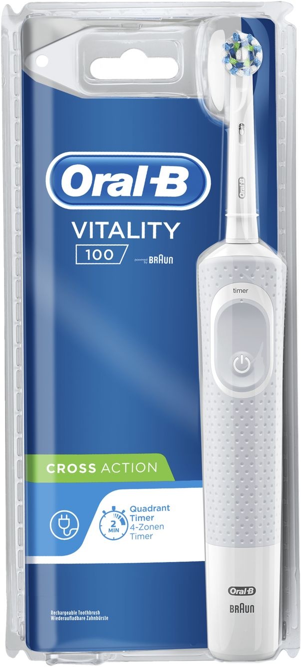 Oral-B Vitality 100 Cross Action Wit D100.413 - Elektrische tandenborstel