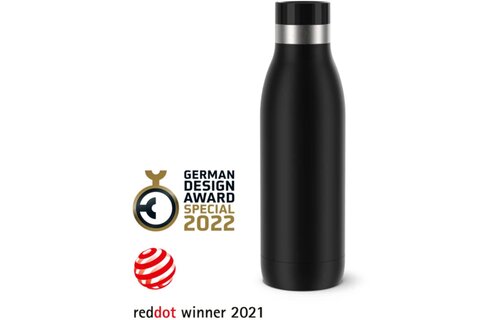 Tefal Bludrop Basic 0,5L RVS/Zwart - Drinkfles