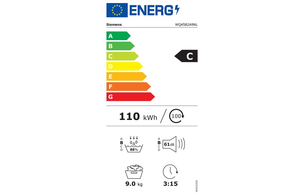 Siemens iQ700 WQ45B2A9NL - Warmtepompdroger