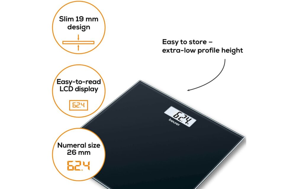 Beurer GS 10 Black - Personenweegschaal