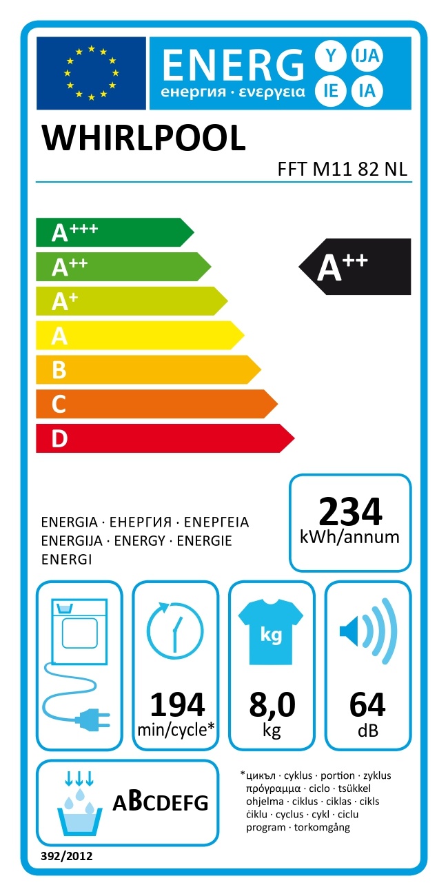 Whirlpool FFT M11 82 NL - Warmtepompdroger