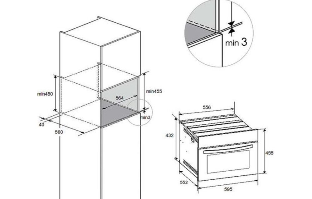 Exquisit EBM4542BL - Inbouw magnetron