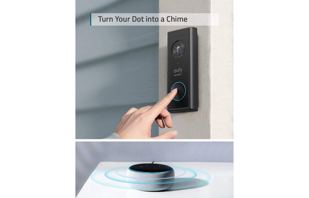 Eufy Video Doorbell 2K (Batterij) + Homebase - Deurbel