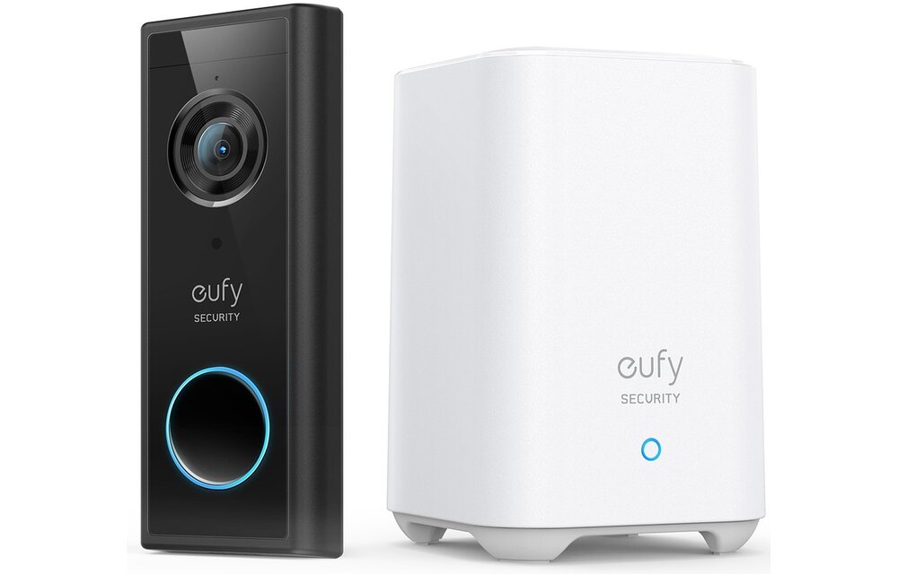 Eufy Video Doorbell 2K (Batterij) + Homebase - Deurbel