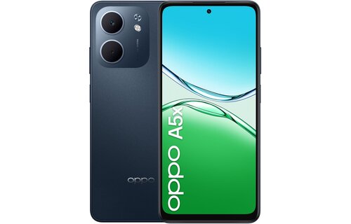 OPPO A5x 128 GB Zwart/Blauw - Mobiele telefoon