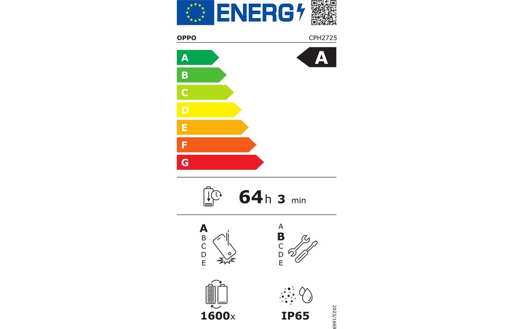OPPO A5x 128 GB Zwart/Blauw - Mobiele telefoon