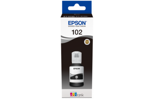 Epson Inktflesje Ecotank 102 Zwart - Inktcartridge