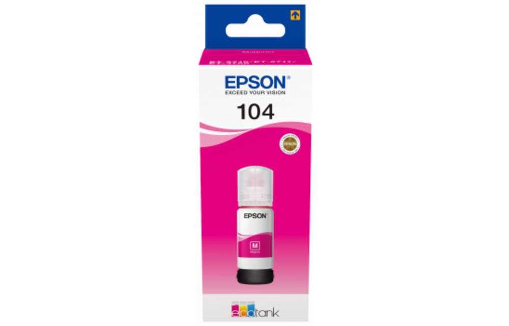Epson Inktflesje Ecotank 104 Magenta - Inktcartridge