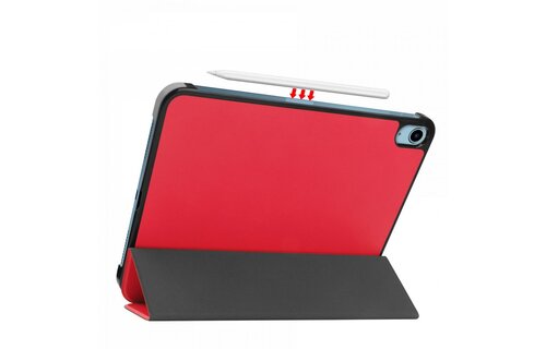 Just in Case Smart Tri-Fold Case - Apple iPad 2022 - Rood - Tablethoes