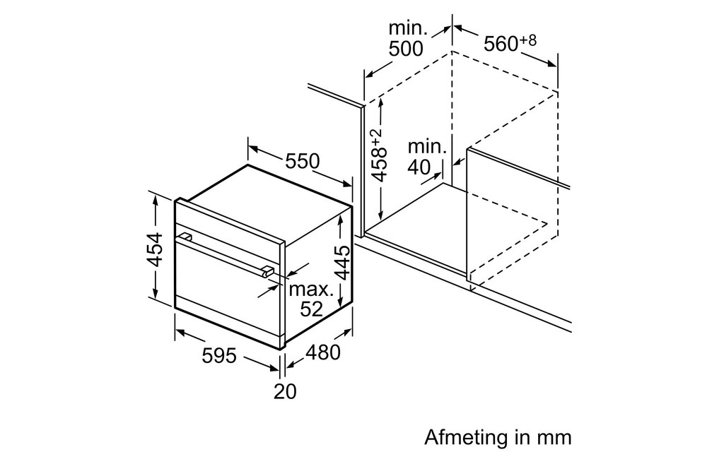 Bosch SKE52M75EU - Inbouw vaatwasser