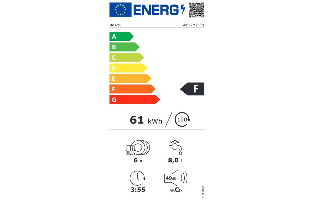 Bosch SKE52M75EU - Inbouw vaatwasser