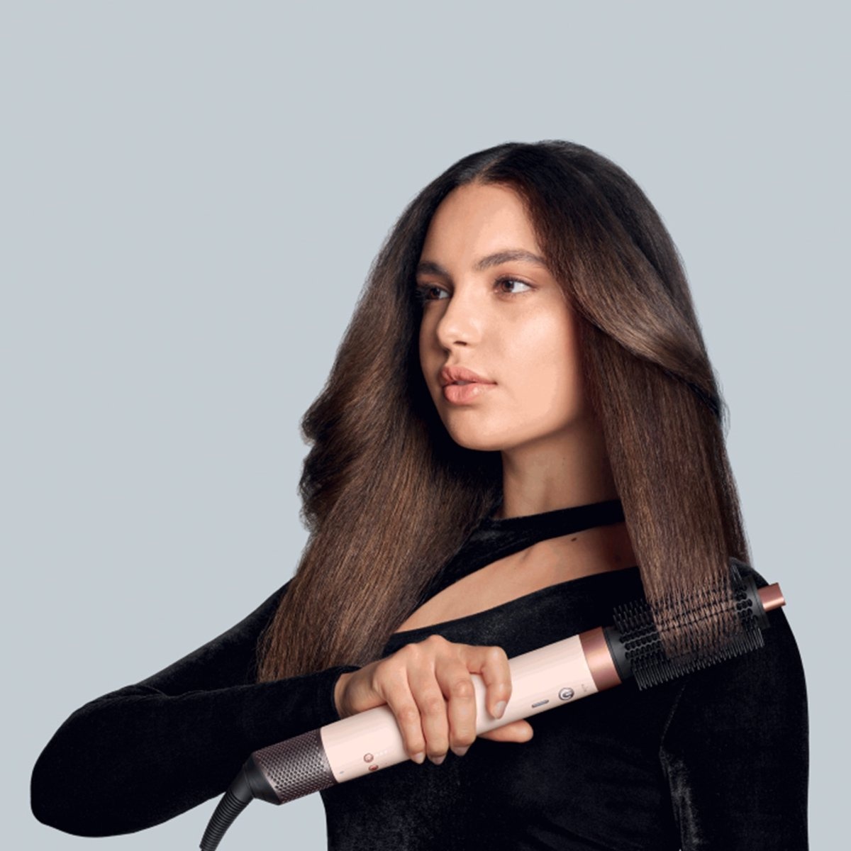 Dyson Airwrap Co-anda2x Straight+Wavy Ceramic Pink/Rose Gold - Föhnborstel