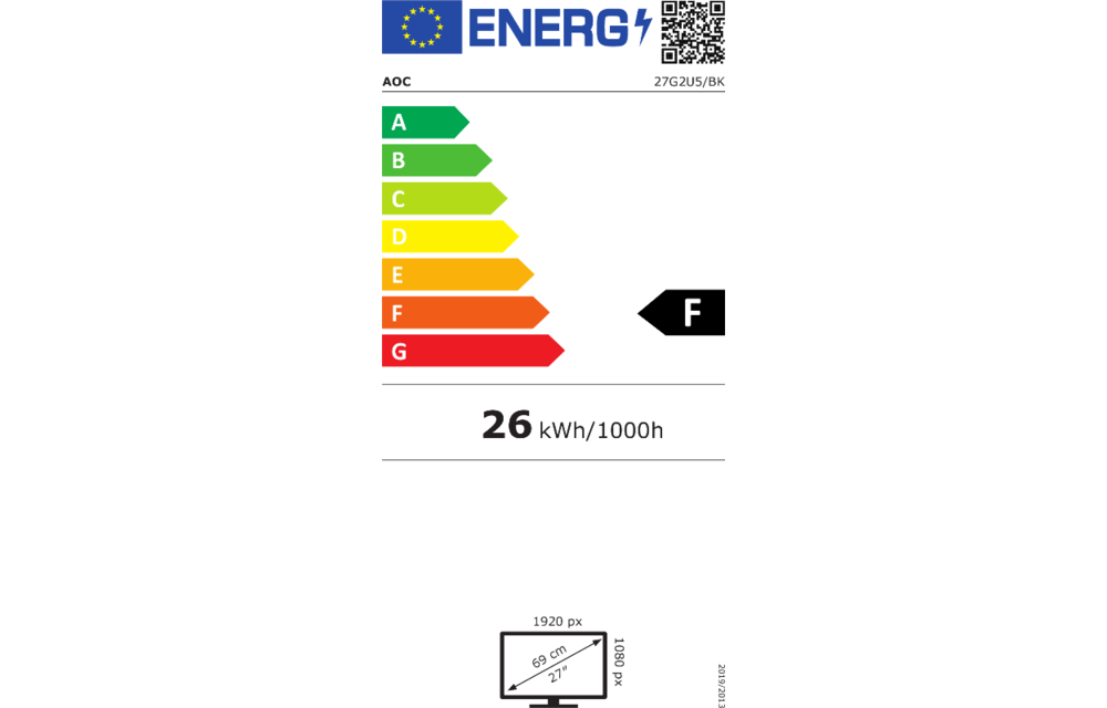 AOC 27G2U5/BK - Monitor