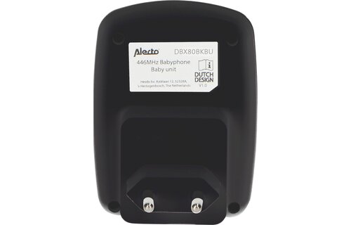 Alecto DBX80BKBU - Extra babyunit voor DBX80BK - Babyfoon