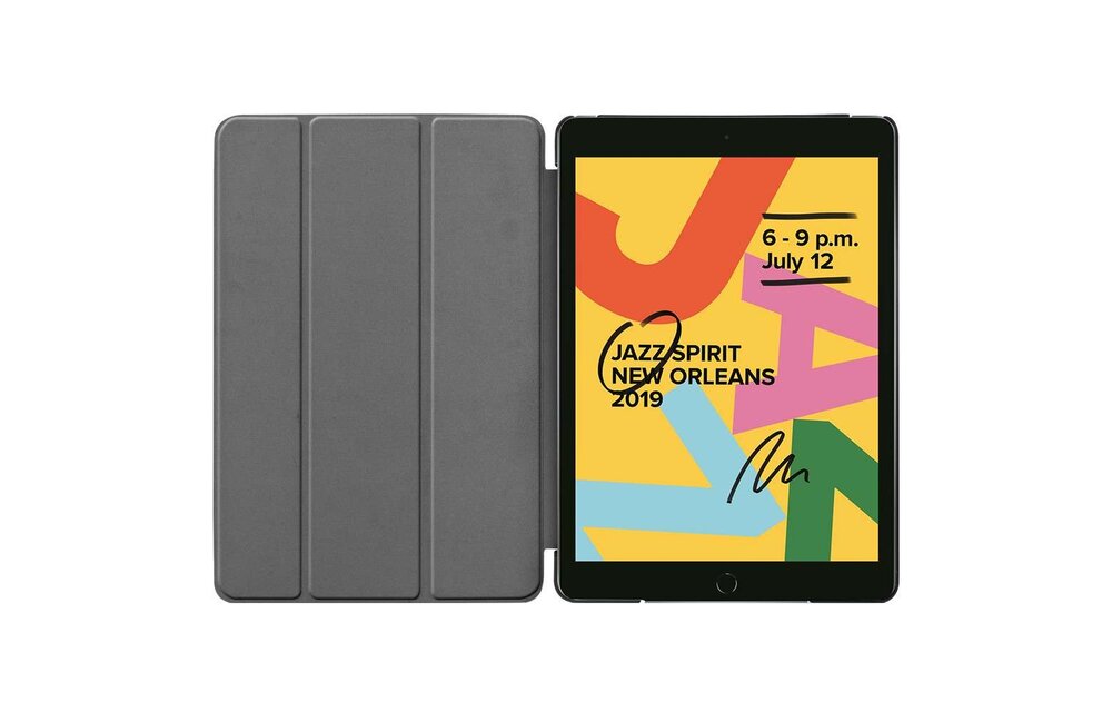 Just in Case  Smart Tri-Fold Case voor Apple iPad 10.2 Zwart - Tablethoes
