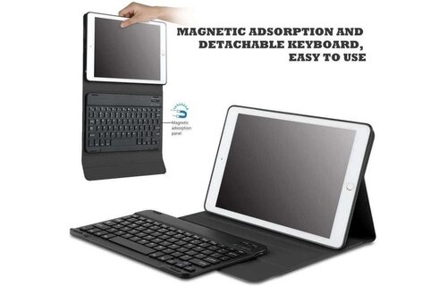 Just in Case Premium Bluetooth keyboard hoes voor iPad 9.7 (2017/2018) Zwart - Tablethoes